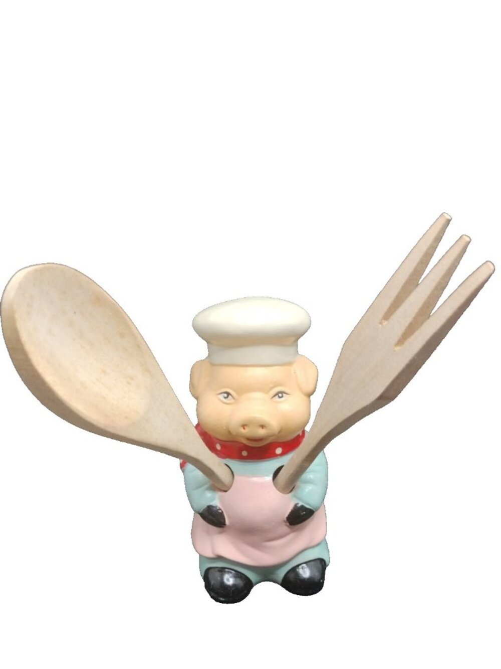 Alco Ceramic Pig Chef 3 Piece Kithen Tool Set P New 5"3/4 In Box